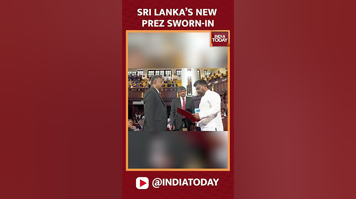 Watch: Anura Kumara Dissanayake Sworn-In As Sri Lanka's New President