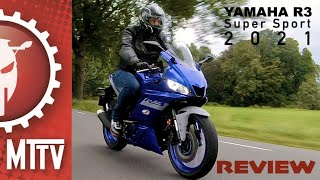 Review / Yamaha R3 2021 / beheersbare Super Sport Bike / Motor test TV