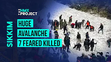 Sikkim Huge Avalanche 7 Feared Dead Several Trapped | THE HMX PROJECT