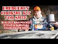 Bug out bag cooking kit  portable stove for survival  shtf meals taste test