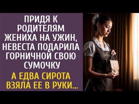 Придя к родителям жениха на ужин, невеста подарила горничной сумочку… А едва сирота взяла ее в руки…