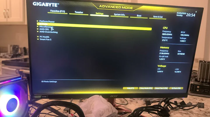 Gigabyte UD b550 AC BIOS 設定一鍵了解