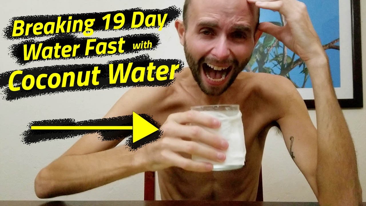 (a very emotional) Breaking my 19 Day Water Fast with Coconut Water