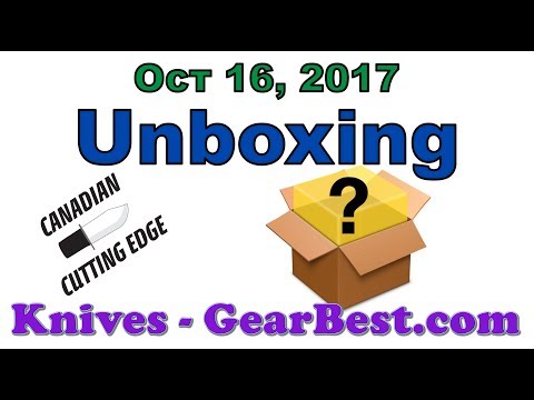 Unboxing 3 New items from GEARBEST.com  Ganzo & HX Outdoors Oct 16 2017