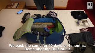 Packing Hack: The Rule of 5's for 2 Weeks or 2 Months Away