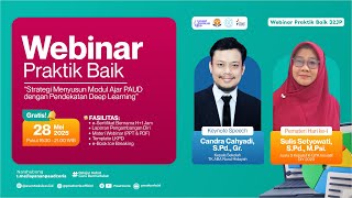 H1: Webinar on Strategies for Organizing PAUD Teaching Modules with a Deep Learning Approach