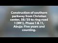 Construction of southern parkway road