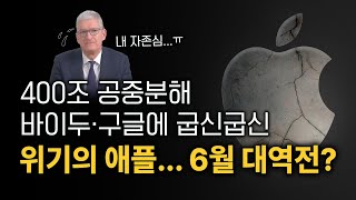 400조 공중분해 바이두·구글에 굽신굽신 위기의 애플... 6월 대역전? [형테크]