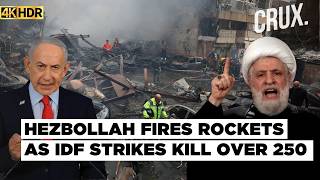 ‘Violation of Ceasefire’ Hezbollah Fires Rockets as Israeli Strikes on Lebanon Kill Over 250 | 4K