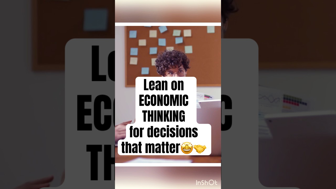 Don't let biases and misinformation clutter your judgement. Lean on Economic Thinking! 🤩🤝