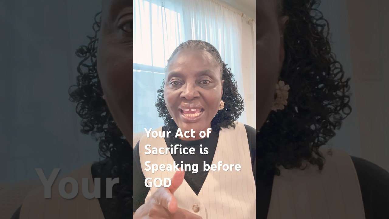 Ваш акт жертвоприношения — это голос перед Богом 
