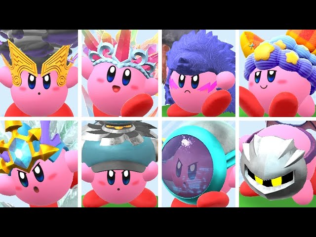 ALL Copy Ability EVOLUTIONS in Kirby and the Forgotten Land