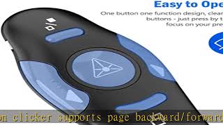 Presentation Clicker Wireless Presenter Remote Clicker for PowerPoint Presentation Remote, RF 2.4GH
