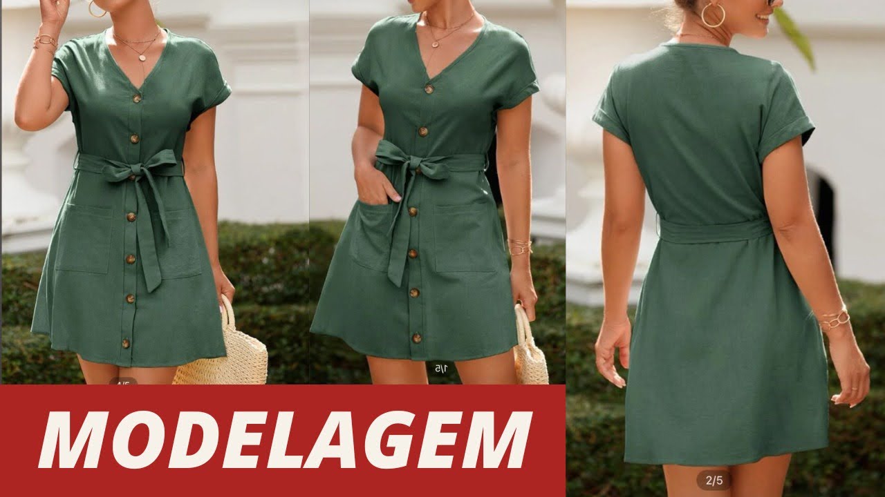 LIVE - Modelagem vestido manga japonesa - Passo a passo | Gisele Maués