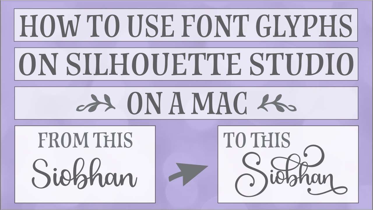 how touse font glyphs in silhouette cameo how touse font glyphs in silhouette cameo
