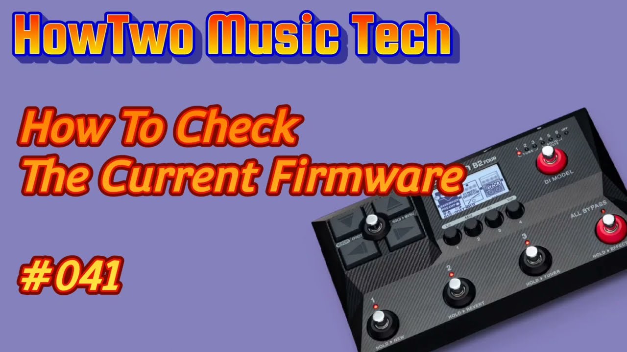 #041 How To Check The Current Firmware ZOOM B2 FOUR #041 How To Check The Current Firmware ZOOM B2 FOUR