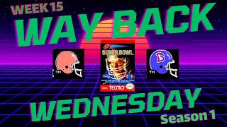 Tecmo Super Bowl NES Week 15 Browns Vs Broncos Way Back Wednesday