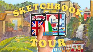 sketchbook tour ✦ plein air paintings from around the world