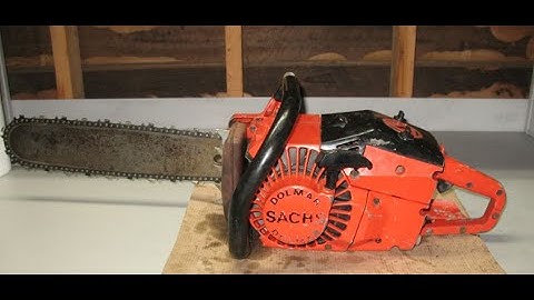 Wankel Rotary Engine Powered Chainsaw - Sachs Dolmar KMS-4 16 inch wood