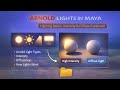 Arnold Lights in Maya – Lighting Basics, Intensity & Diffuse Explained