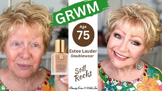 ESTEE LAUDER DOUBLE WEAR FOUNDATION #grwm #maturebeauty