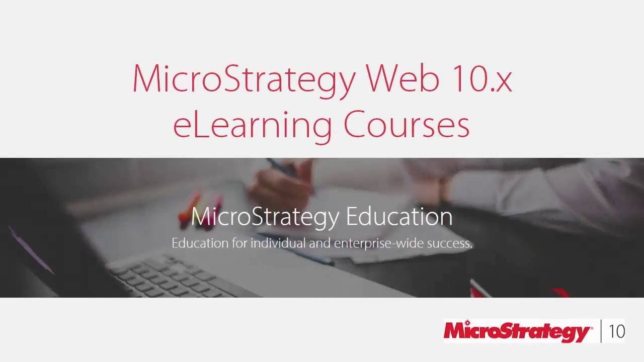 Overview of MicroStrategy eLearning Courses