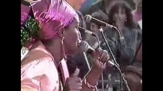 Judy Mowatt performs a medley of Bob Marley tunes at Reggae on the River 1988