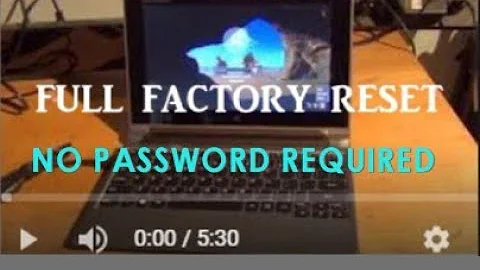 FACTORY RESET LENOVO 100S iDEAPAD  No Password WINDOWS 10