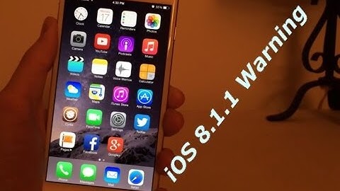 iOS 8.1.1 Jailbreak Warning - Pangu Patch