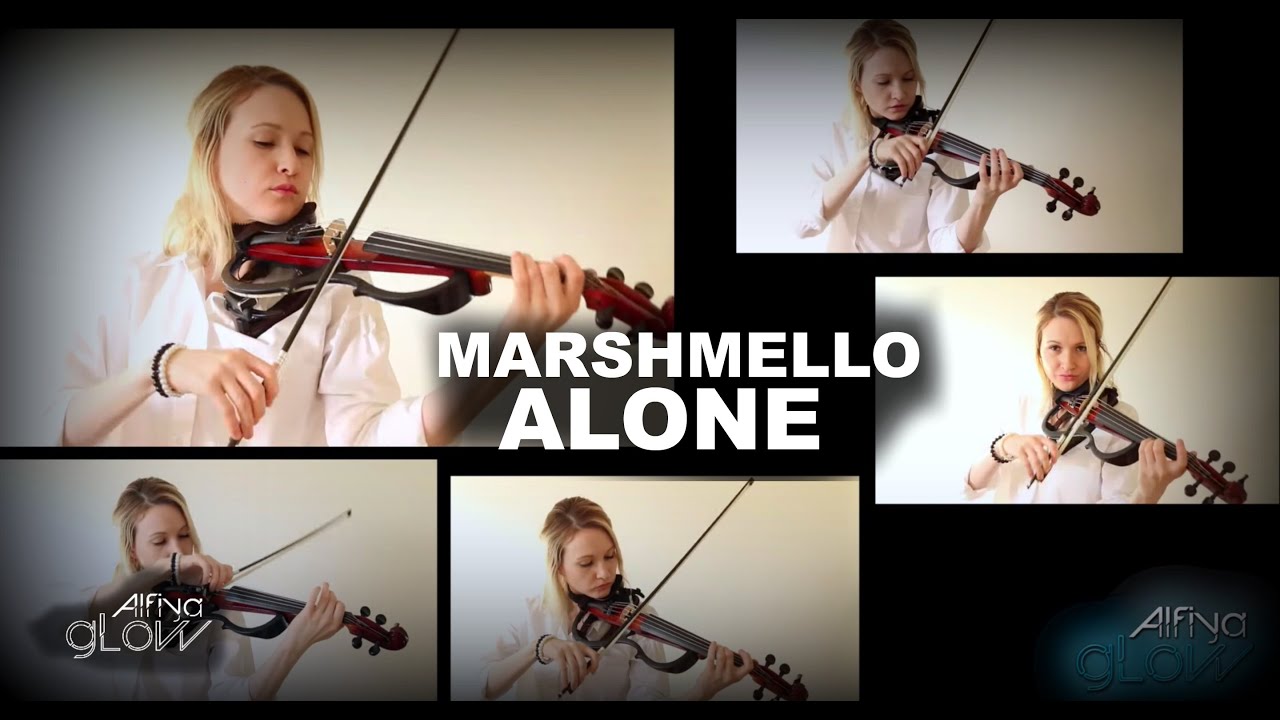 MARSHMELLO ALONE ELECTRIC VIOLIN COVER ALFIYA GLOW YouTube