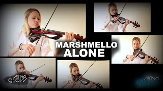 MARSHMELLO ALONE | ELECTRIC VIOLIN COVER | ALFIYA GLOW Resimi