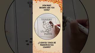 🦃 How to Color a Fun Turkey: A Guessing Game | Como Colorear un Pavo: Un Juego de Adivinanza #art screenshot 5