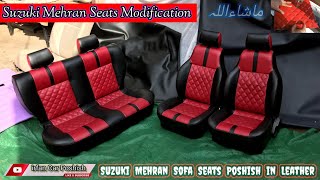 Modifications Of Suzuki Mehran's seats