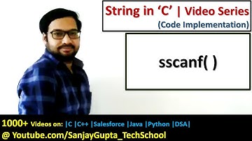 C programming | How to Use sscanf( ) function in programming in C | by Sanjay Gupta