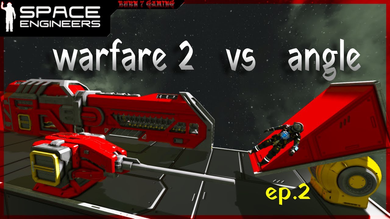 Warfare 2 shooting angle weapons testing part 2 - Space Engineers - YouTube