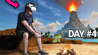 Surviving a Volcanic Deserted Island in VR!