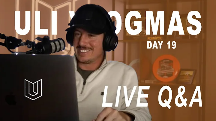 Day 19 of Vlogmas. Uli Goes live for A Q&A