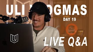 Day 19 of Vlogmas. Uli Goes live for A Q&A