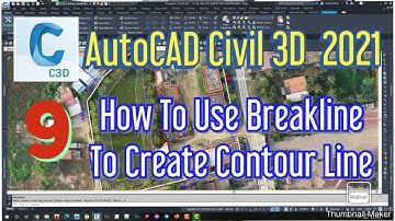How To Use Breakline To Create Contour Line