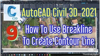 How To Use Breakline To Create Contour Line