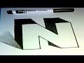 How we draw 3d Alphabet easy step by step