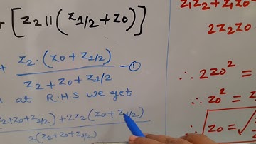 Characteristics impedance of symmetrical T network