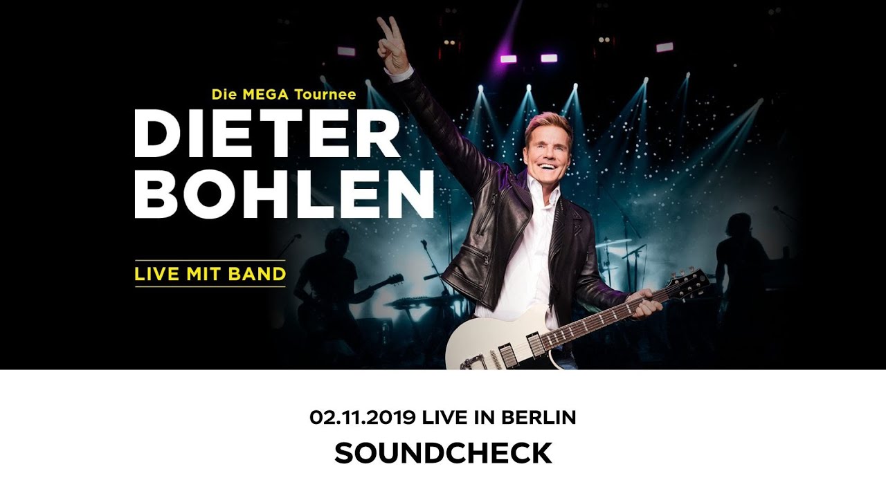 DIETER BOHLEN Live in Berlin 02.11.2019 Soundcheck