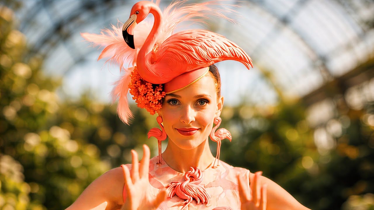 Surreal AI Dance | The Ritual of Flamingos and Flowers -4K | AI Music | Bossa Nova Series S1-E2