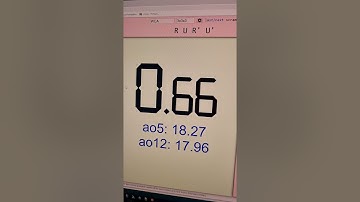 Super lucky scramble from cstimer (suspiciously lucky)