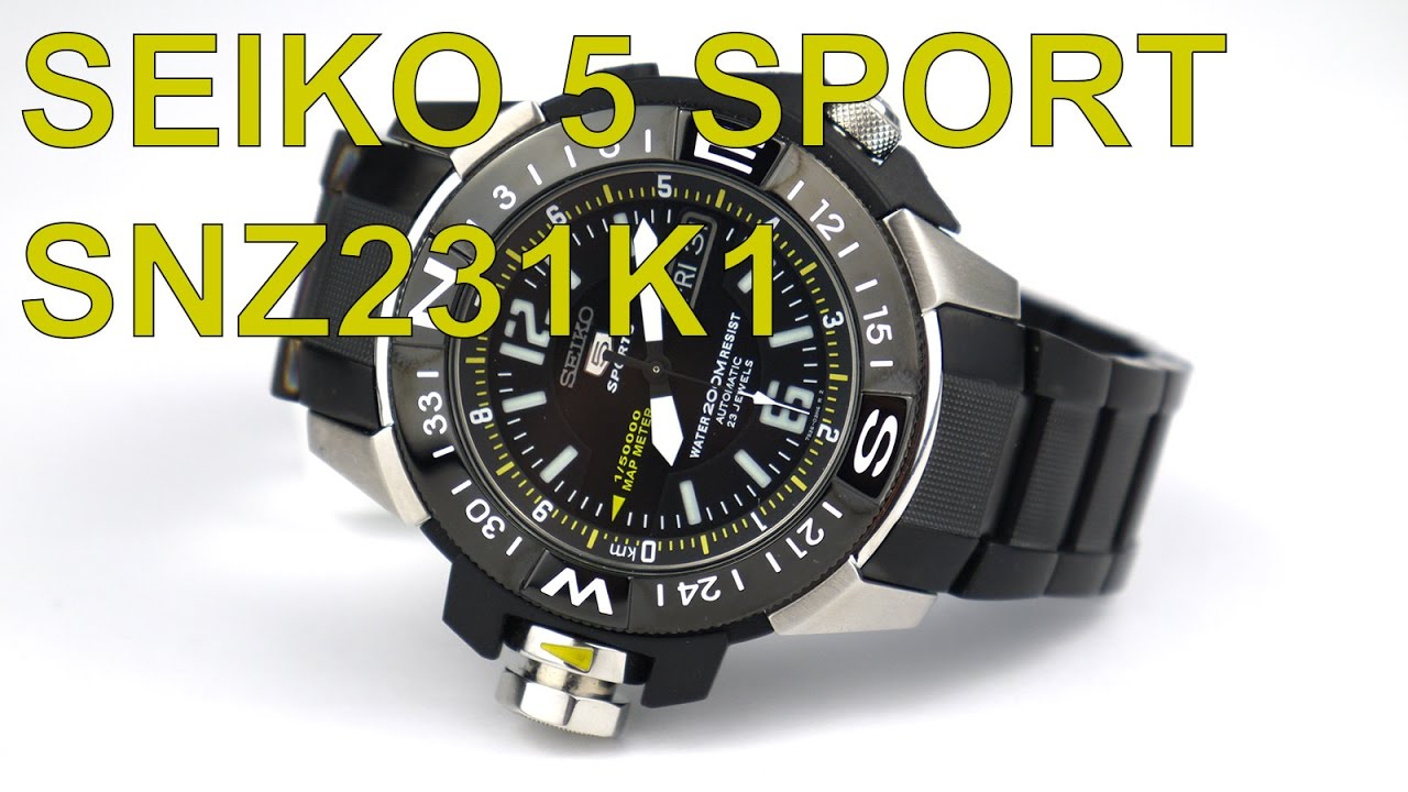 Seiko 5 Sport SNZ231K1 Watch - YouTube