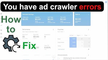 you have ad crawler errors which can result in lost revenue ! How to fix this absence error