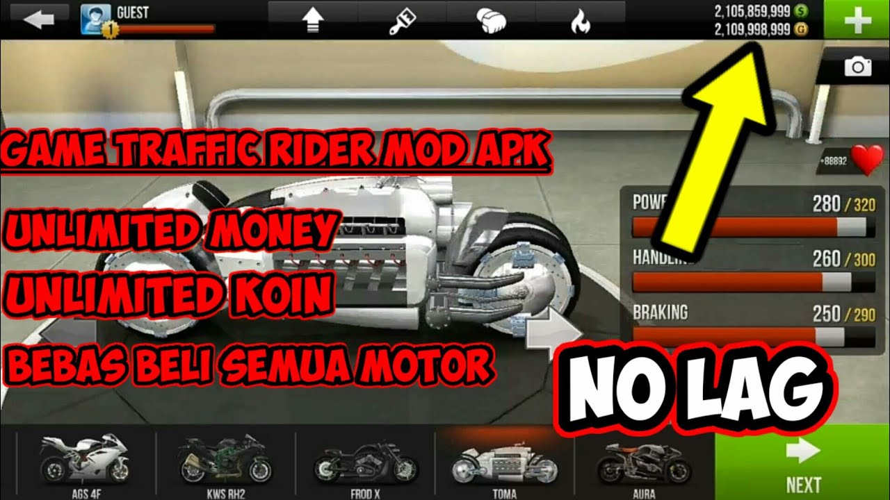 GAME TRAFFIC RIDER MOD APK FULL MOD+CARA PEMASANGAN YouTube