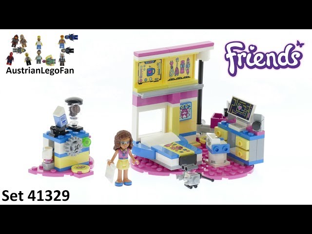 Lego Friends 41329 Olivia´s Deluxe Bedroom - Lego Speed Build Review -  YouTube