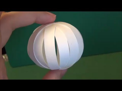 紙で作る球体 ペーパークラフト Sphere Made From Paper Papercraft Youtube